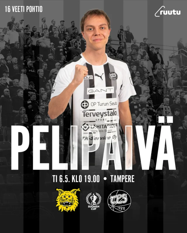 Pelipäivä!

🏆 Suomen Cup, 4. kierros
⚽️ Ilves/2 – TPS
🏟 Tammelan stadion, Tampere
⏰ Ti 6.5. klo 19.00
📺 Ruutu näyttää pelin suorana lähetyksenä