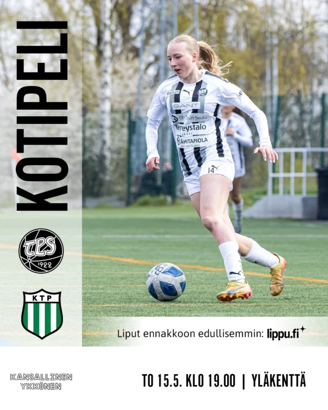 Torstaina luvassa kova kamppailu Yläkentällä! TPS kohtaa Kansallisen Ykkösen kotipelissään FC KTP:n 🔥
🎫 Liput voit ostaa ennakkoon edullisemmin Lippu.fin verkkokaupasta. Suora linkki lippukauppaan löytyy biosta.
☕ Ottelutapahtumassa katsojia palvelee TPS:n kioski.
📸 @janne.hirvensalo