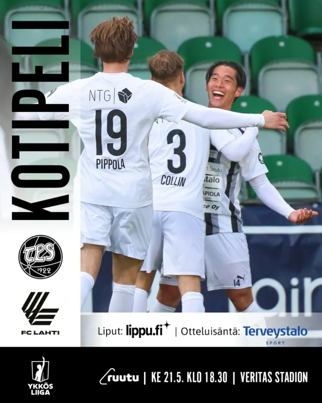 Ykkösliigan kärkikamppailu keskiviikkona Kupittaalla! Sarjaa johtava TPS saa vastaansa sarjakolmosen FC Lahden.
🎫 Liput matsiin ehdit vielä tänään ostaa edullisemmalla ennakkohinnalla Lippu.fin verkkokaupasta. Linkki lippukauppaan biossa.
📸 @tinechek
